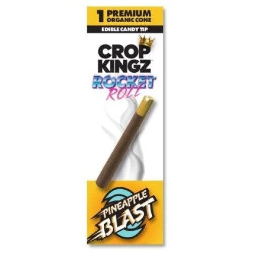 Crop Kingz Rocket Roll Hemp Wrap With Edible Sugar Tip - PINEAPPLE BLAST